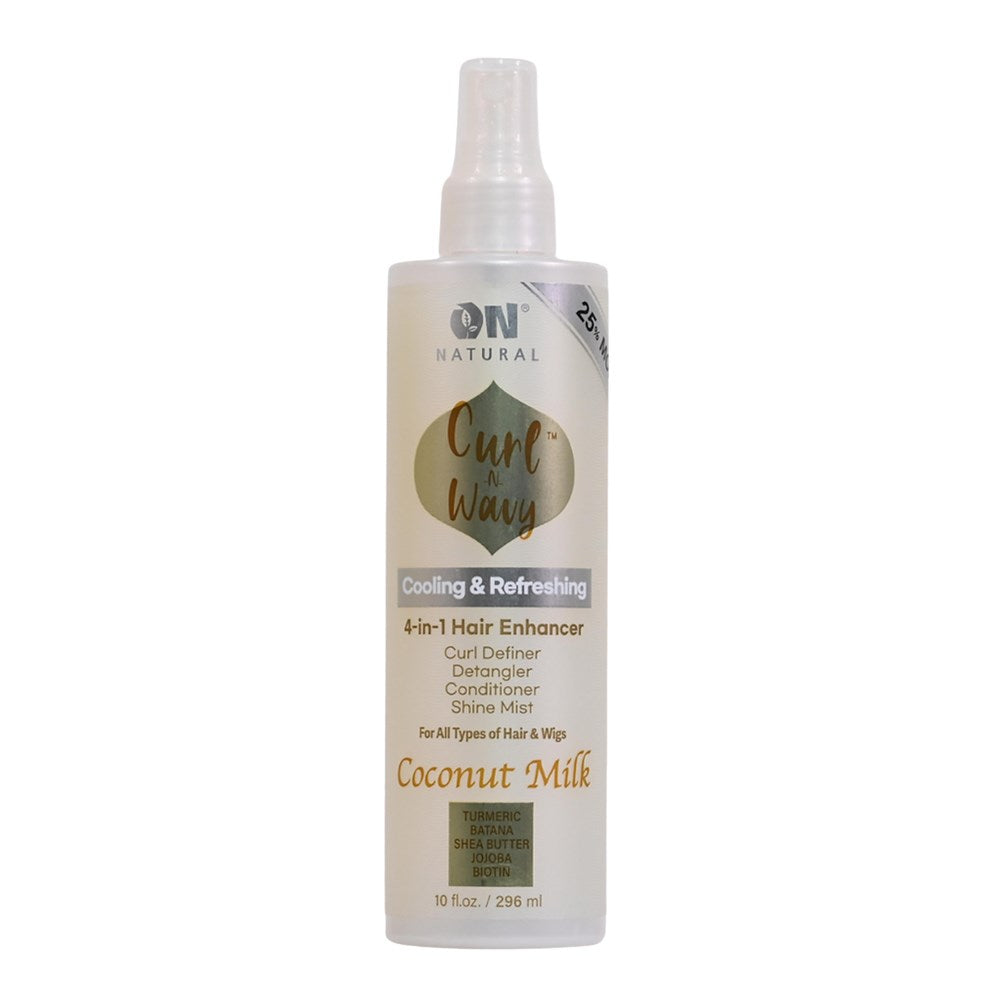ON NATURAL Curl & Wavy Coconut Milk 4 In 1 Hair Enhancer