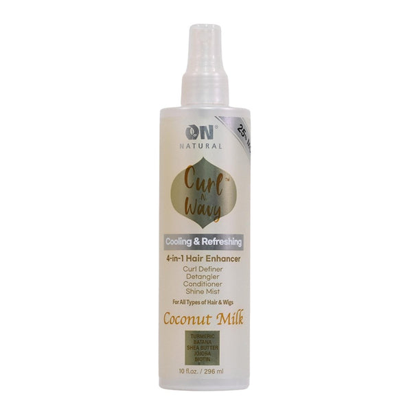 ON NATURAL Curl & Wavy Coconut Milk 4 In 1 Hair Enhancer